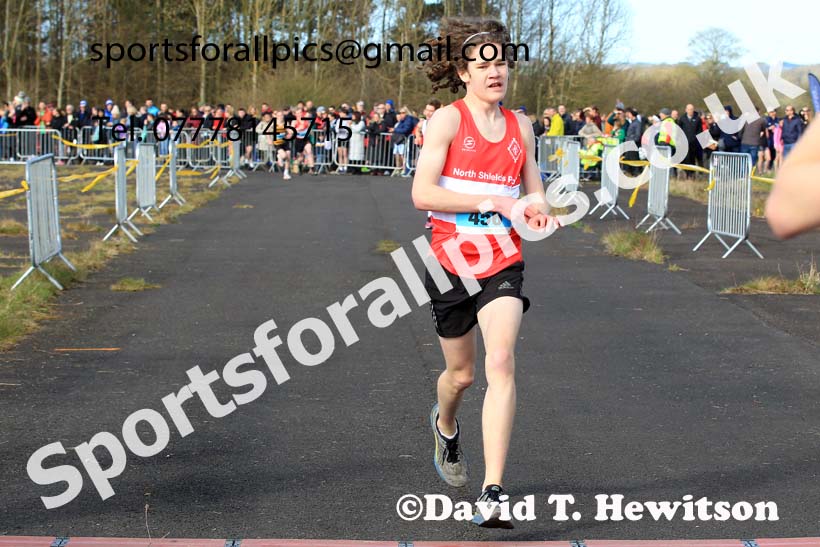 Boys and Girls Under-15s 2023 Elswick Harriers Road Relays, Albamarle Barrack Airfield, Ouston, Northumberland. Photo: David T. Hewitson/Sports for All Pics